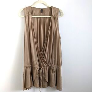 REVOLVE Riller and Fount Khaki Sleeveless Tunic Vest Top with Drawstring M 2